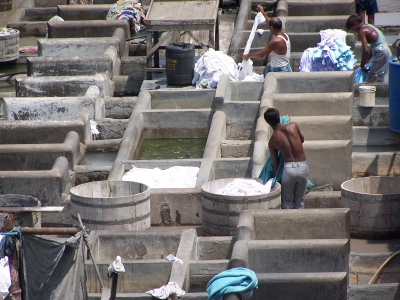 Waschplatz in Bombay