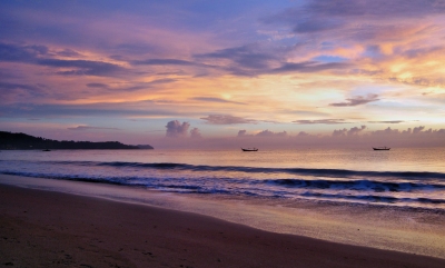 Thailand, Khao Lak, Bang Niang Beach, Sonnenuntergang