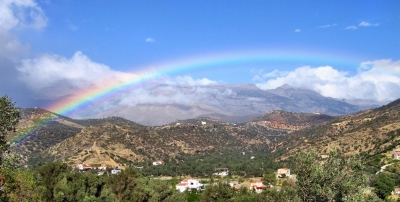 Kreta - Südküste - Regenbogen bei Aghia Galini