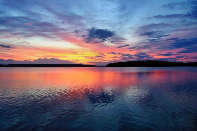 Schweden - Lila Rätö - Sonnenuntergang