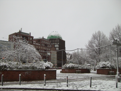 Die Leine in Hannover im Winter