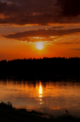 Sonnenuntergang an der Loire 2