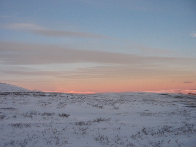 Weite - Winterabend in Norwegen