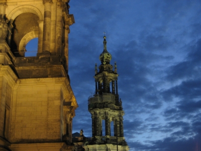 Abendrot in Dresden