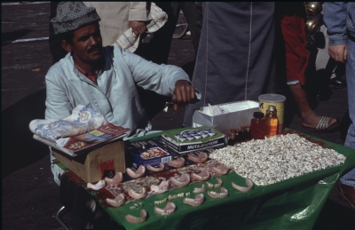 Zahnhändler in Marokko