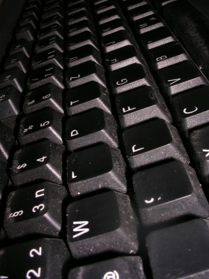 Tastatur in gebrauch