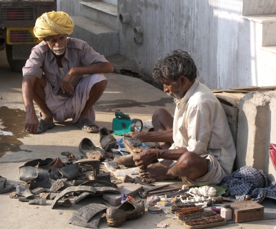 Schuhmacher in Indien