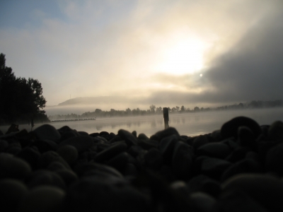Nebel über dem Breitenauer See aus einer ganz anderen Perspektive fotografiert
