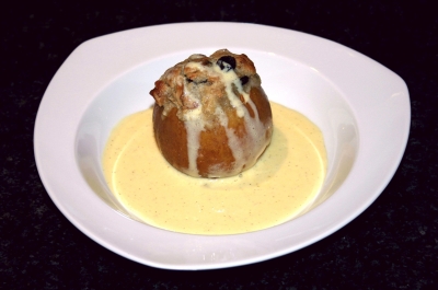 Bratapfel mit Vanillesauce 1