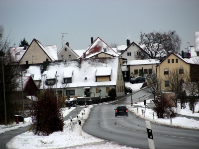 November 2008 erster Schnee in Heßdorf