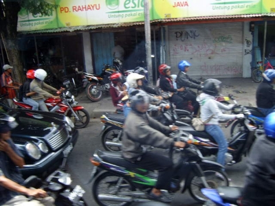 Strassenbild in Java