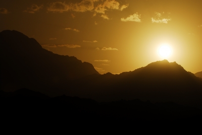 Sonnenuntergang in der Wüste