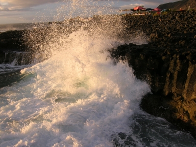Wellenschlag in La Palma Naos