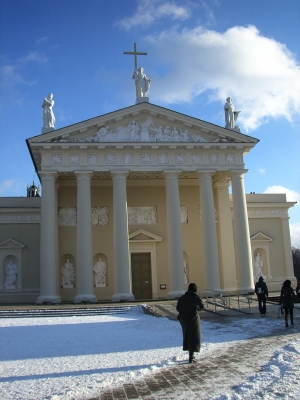 Winterkathedrale in Vilnius