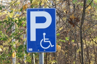 Beschilderung Behindertenparkplatz