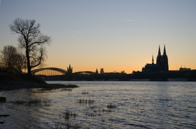 Kölner Sonnenuntergang