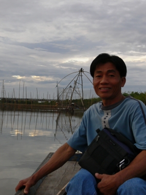 Floßfischer am Mekong (Thailand)