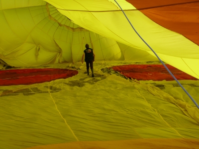 Heißluftballon von innen 2