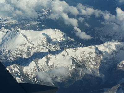 Rocky Mountains aus der Luft
