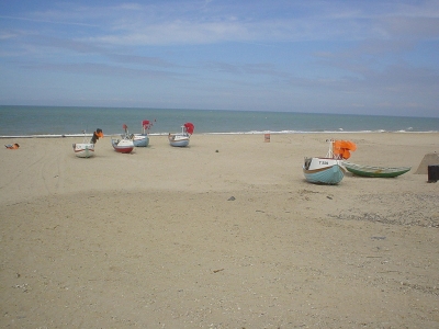 Strand mit Booten