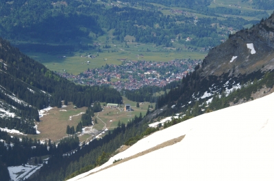 Blick auf Obersdorf vom Nebelhorn