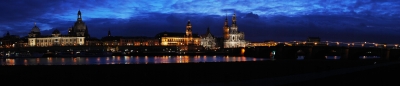 Panorama Dresden im Dezember