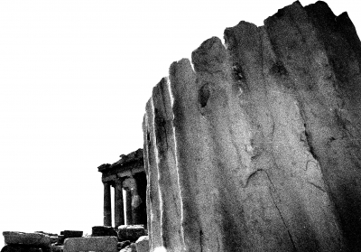 Akropolis als Grafischer Hintergrund
