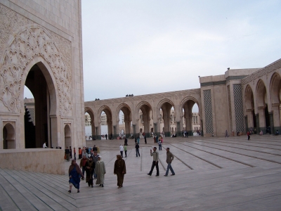 Moschee Hassans II. in Casablanca - Hof