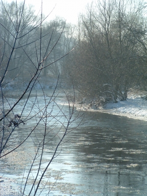 Winter an der Saale