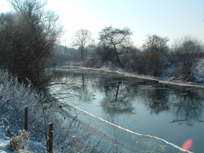 Winter an der Saale