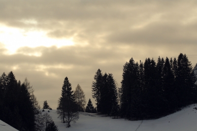 Ein Wintermorgen in den Bergen...