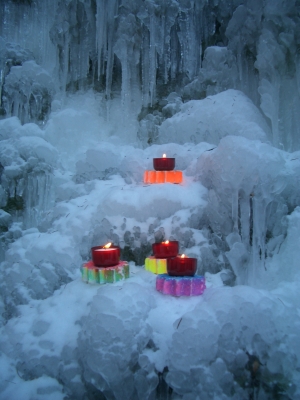 Kerzen im Eispalast