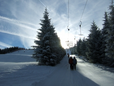 Skigebiet mit Schlepplift