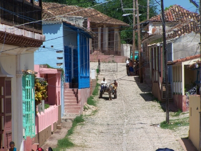 Straße in rinidad Kuba