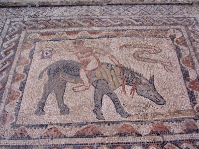 Mosaik in Volubilis Marokko