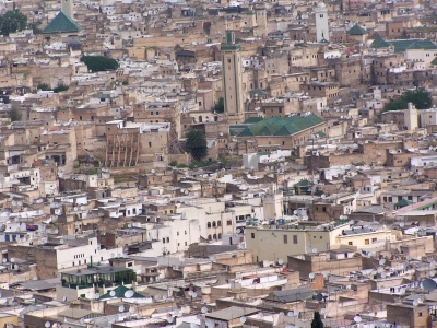 Blick über Fes Marokko