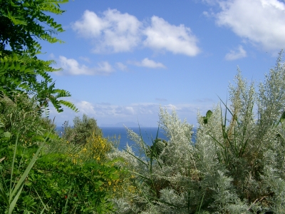 Durchblick auf Capri von der Insel Ischia