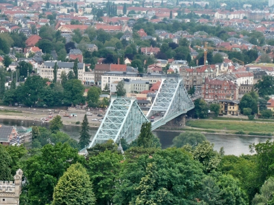 "Blaues Wunder" (Loschwitzer Elb-Brücke) in Dresden