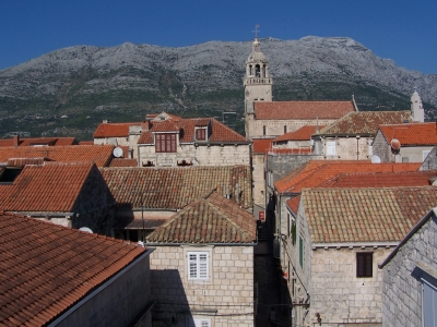 Blick über Korcula (Kroatien)