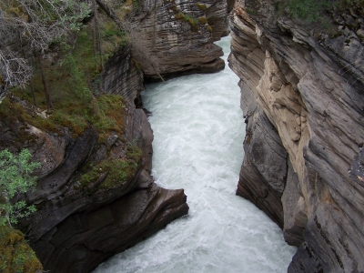 Wasserfall in den Rockies