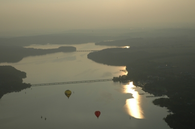 Ballonfahrt über Möhnesee