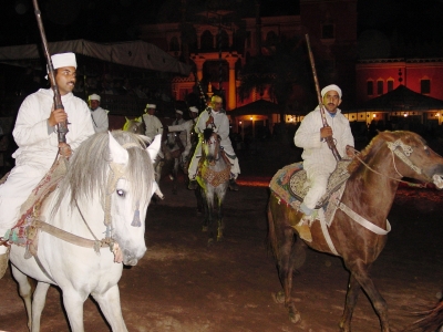 Reiterspiele in Marokko