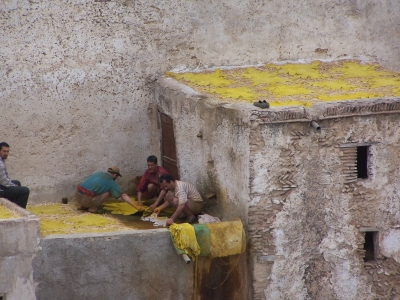 Gerberei in Fes (Marokko)