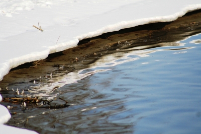 Wasser und Schnee