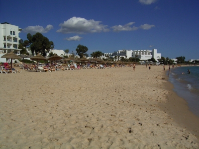 Am Strand von Hammamet (Tunesien)