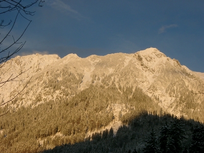 Berge im Abendlicht