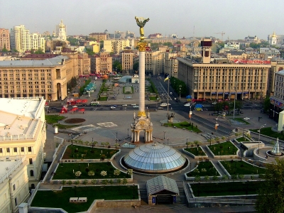 Platz der Unabhängigkeit in Kiew