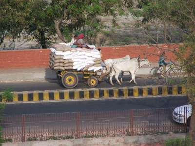 Moderne Transportmittel (Agra, Indien)