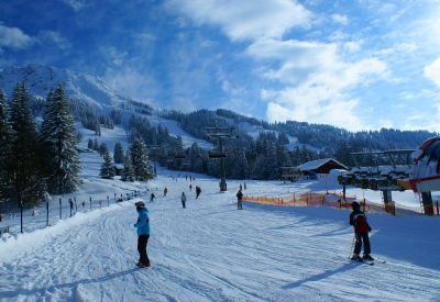 Winter, Schnee, Berge, Skifahren