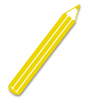 Grafik: Farbstift gelb